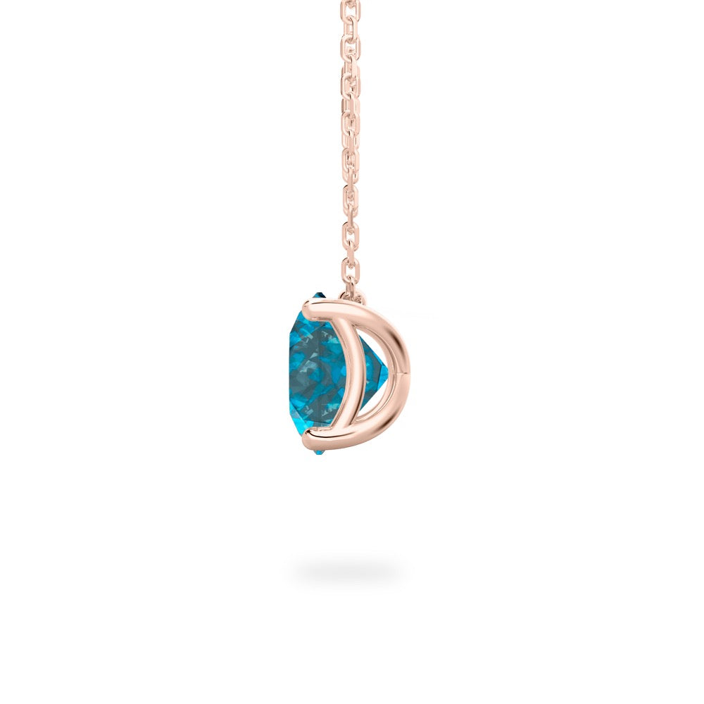 LONDON BLUE TOPAZ  RIPPLE NECKLESS