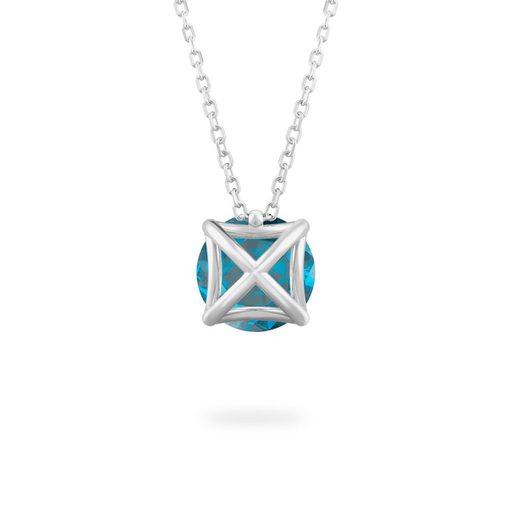 LONDON BLUE TOPAZ  RIPPLE NECKLESS