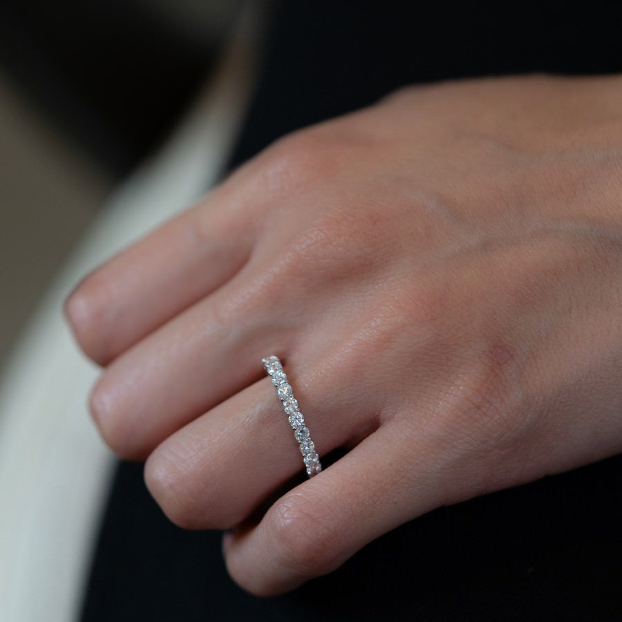 14K White Gold Lab-Created Diamond Eternity Band (1.50 CTW F-G SI)