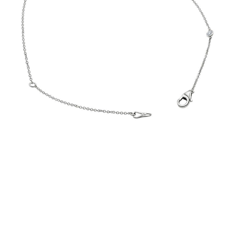 14K White Gold Diamonds by the Yard Necklace (0.50 CTW F-G SI)
