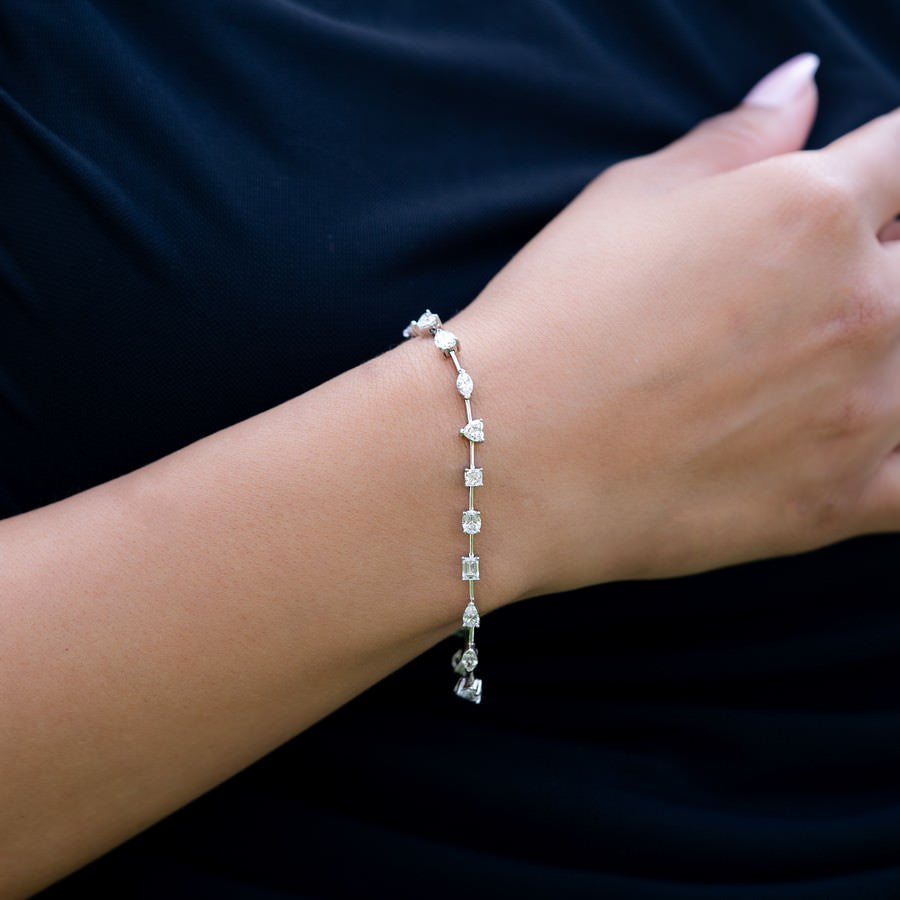 Multi Shape Tennis Bracelet