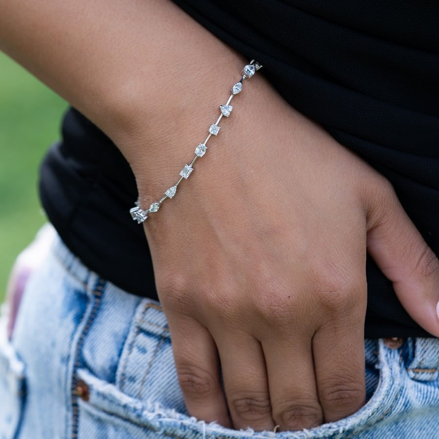 Multi Shape Tennis Bracelet