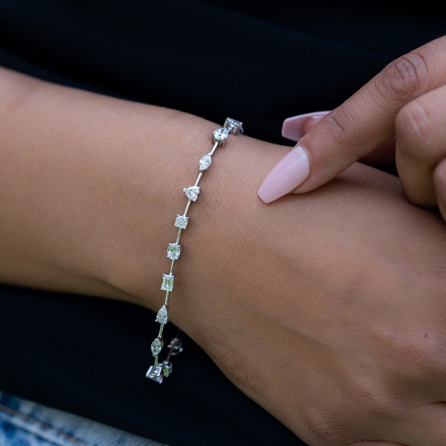 Multi Shape Tennis Bracelet