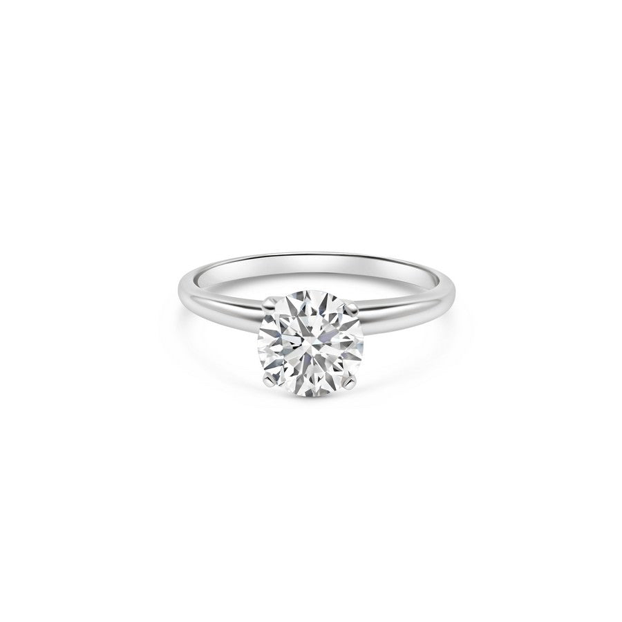 14K White Gold Lab-Created Diamond Classic Solitaire Ring (1.50 CTW F-G SI)
