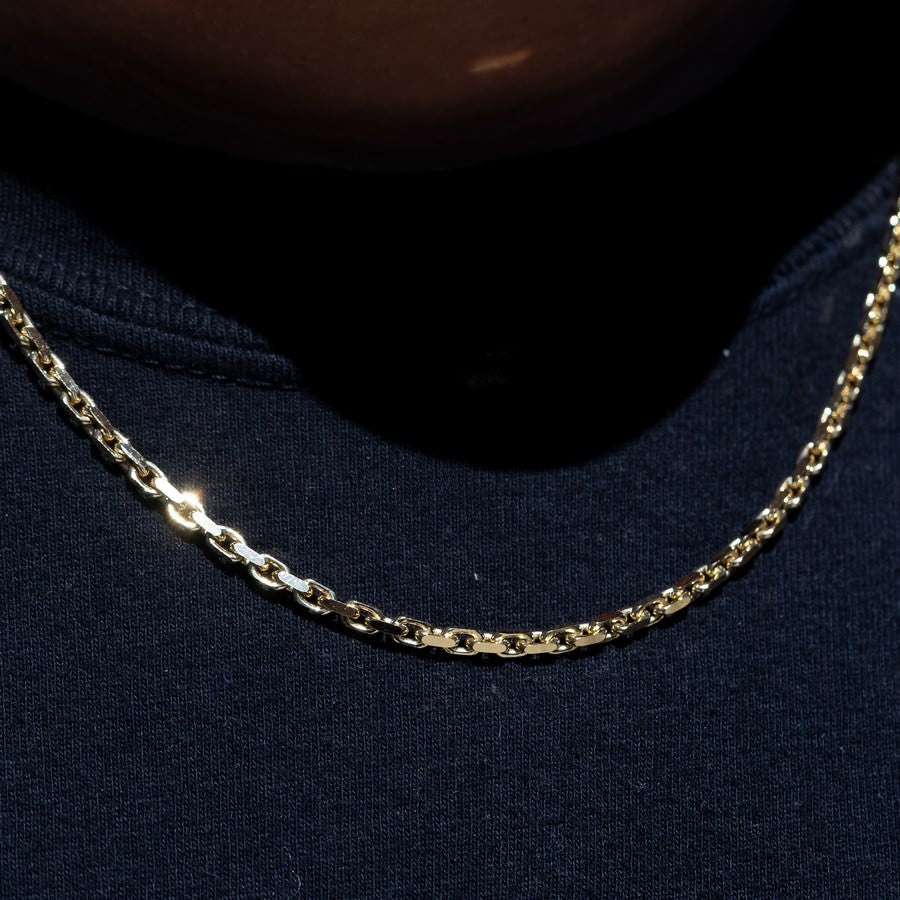 14K Yellow Gold Hermes Link Chain-22 Inch