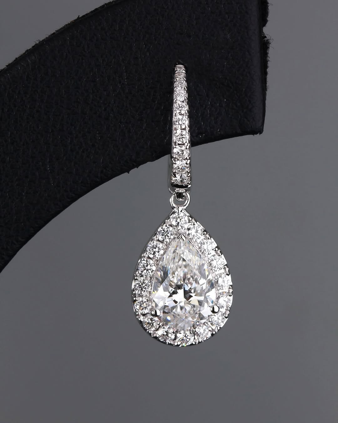 The Celeste Pear Diamond Earrings